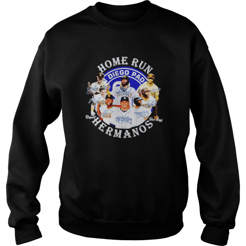 San Diego Padres Home Run Respect San Diego Hermanos shirt, hoodie, sweater  and long sleeve