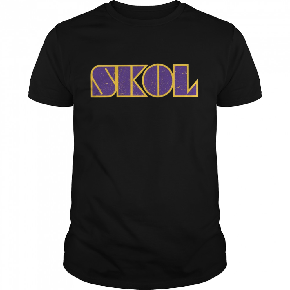 Skol Retro Typography Minnesota Vikings shirt - Trend T Shirt Store Online