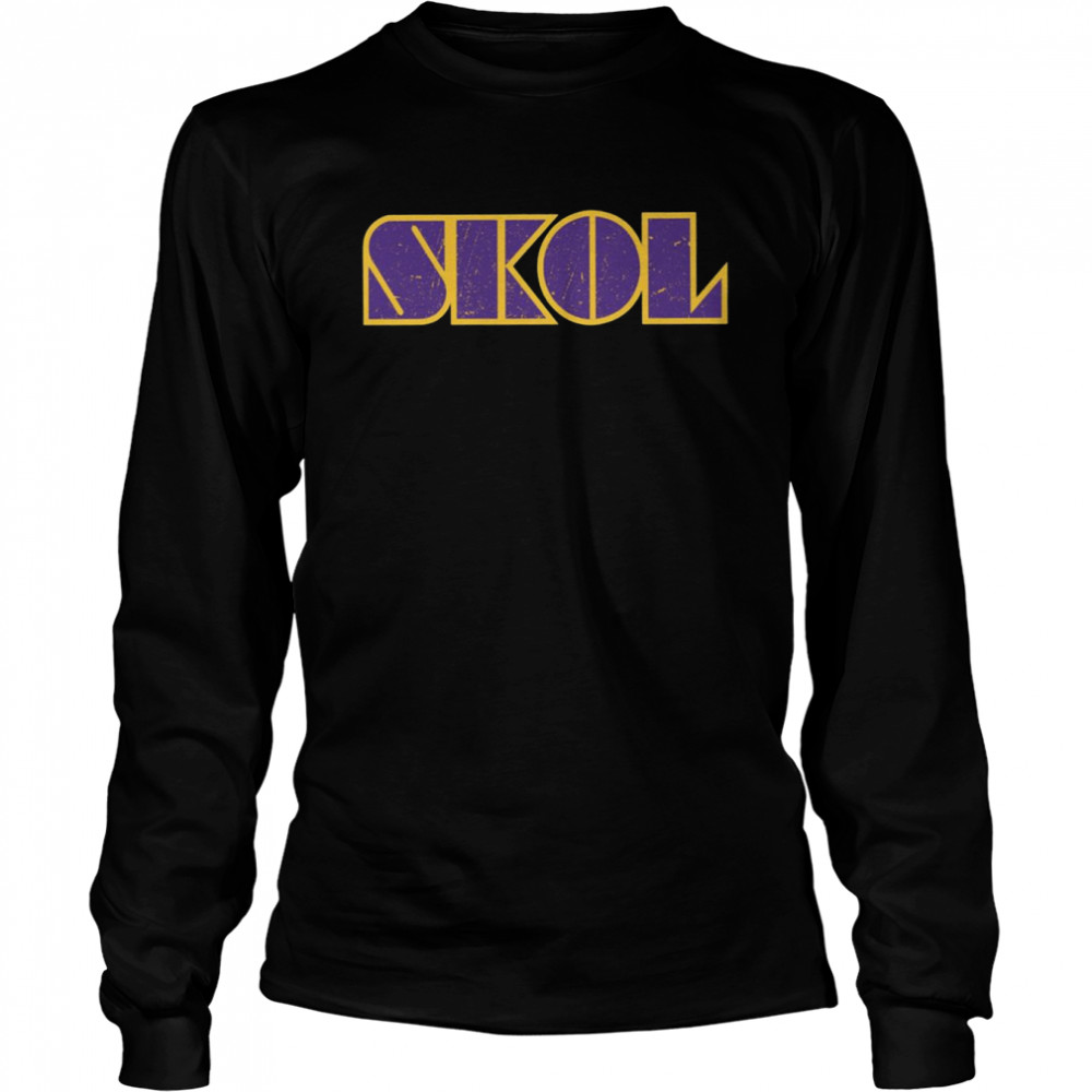 Skol Retro Typography Minnesota Vikings shirt - Trend T Shirt Store Online