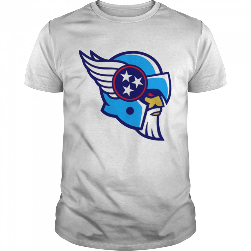 The Tennessee Titans Viking Helmet Design Symbols shirt Classic Men's T-shirt