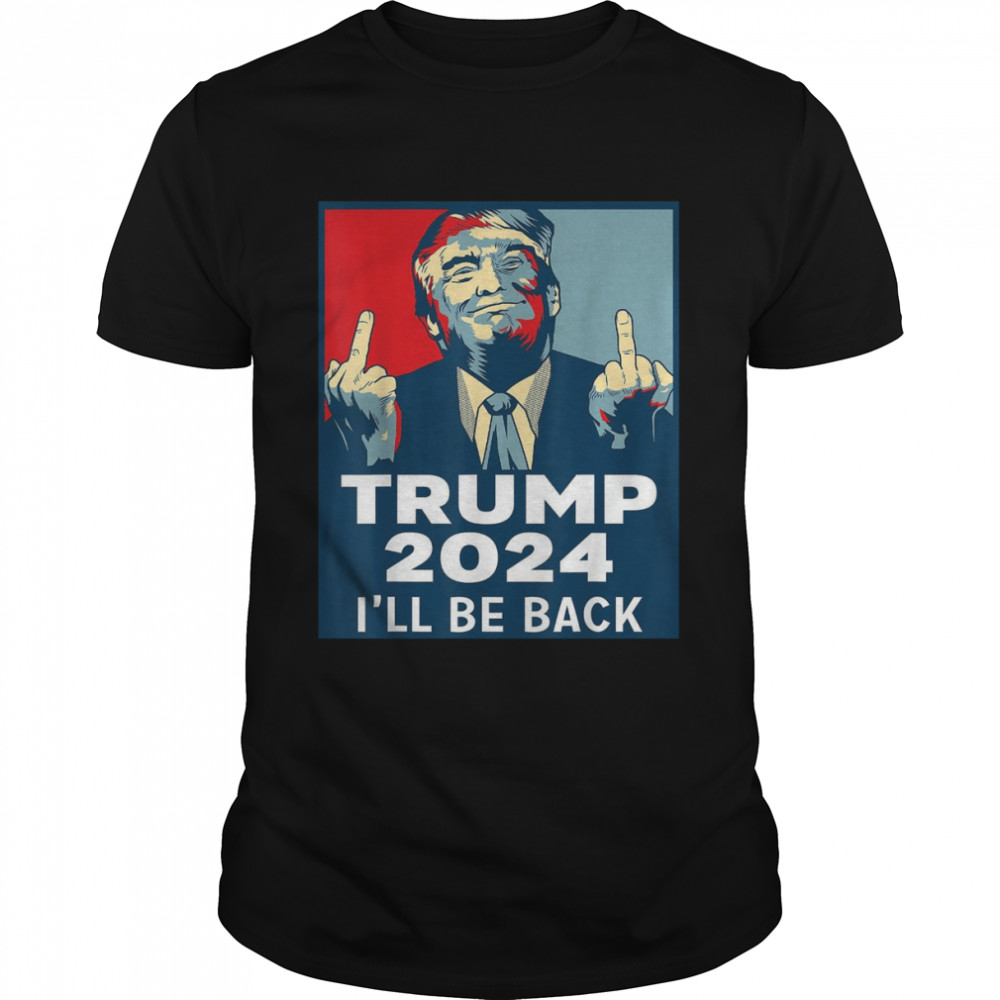 Trump 2024 Ill Be Back Xmas T- Classic Men's T-shirt
