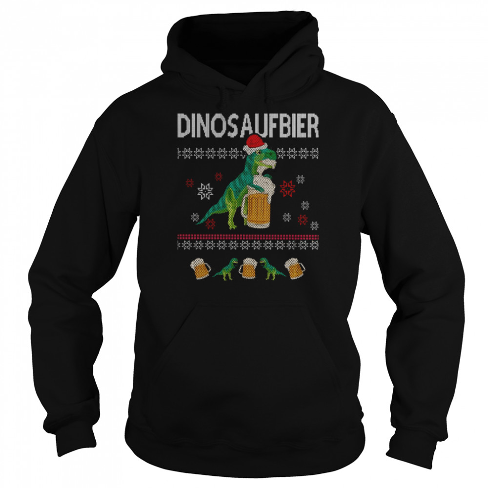 Ugly Dinos Aufbier Christmas shirt Unisex Hoodie