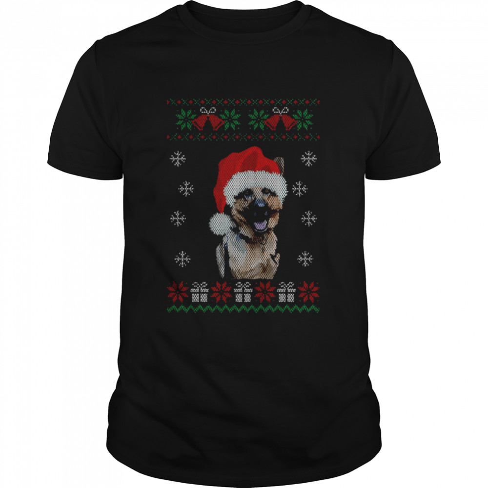Ugly Dog Shepherd Christmas shirt Classic Men's T-shirt