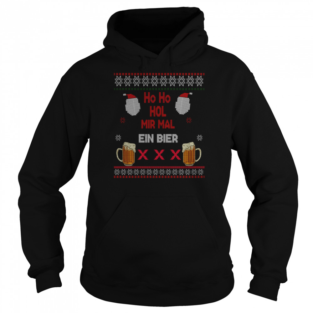 Ugly Get Me a Beer Christmas shirt Unisex Hoodie