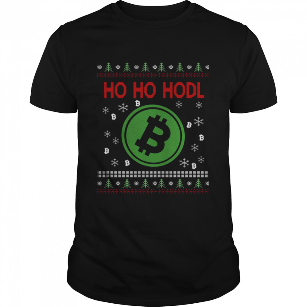 Ugly Ho Ho Hodl Bitcoin Christmas shirt Classic Men's T-shirt