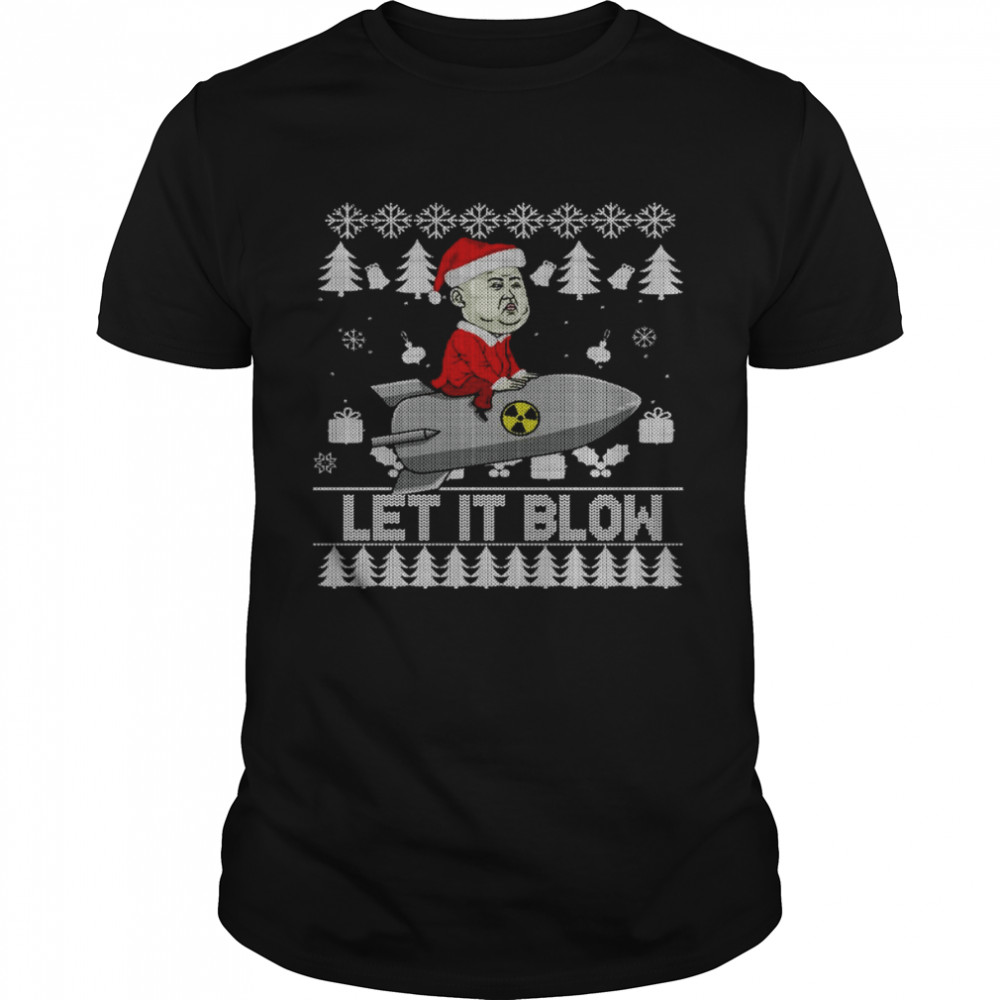 Ugly Let it blow Christmas shirt Classic Men's T-shirt