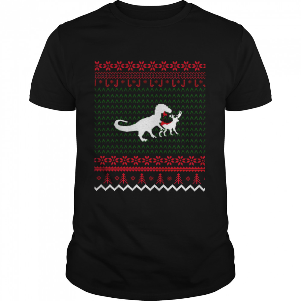 Ugly T-Rex Christmas shirt Classic Men's T-shirt