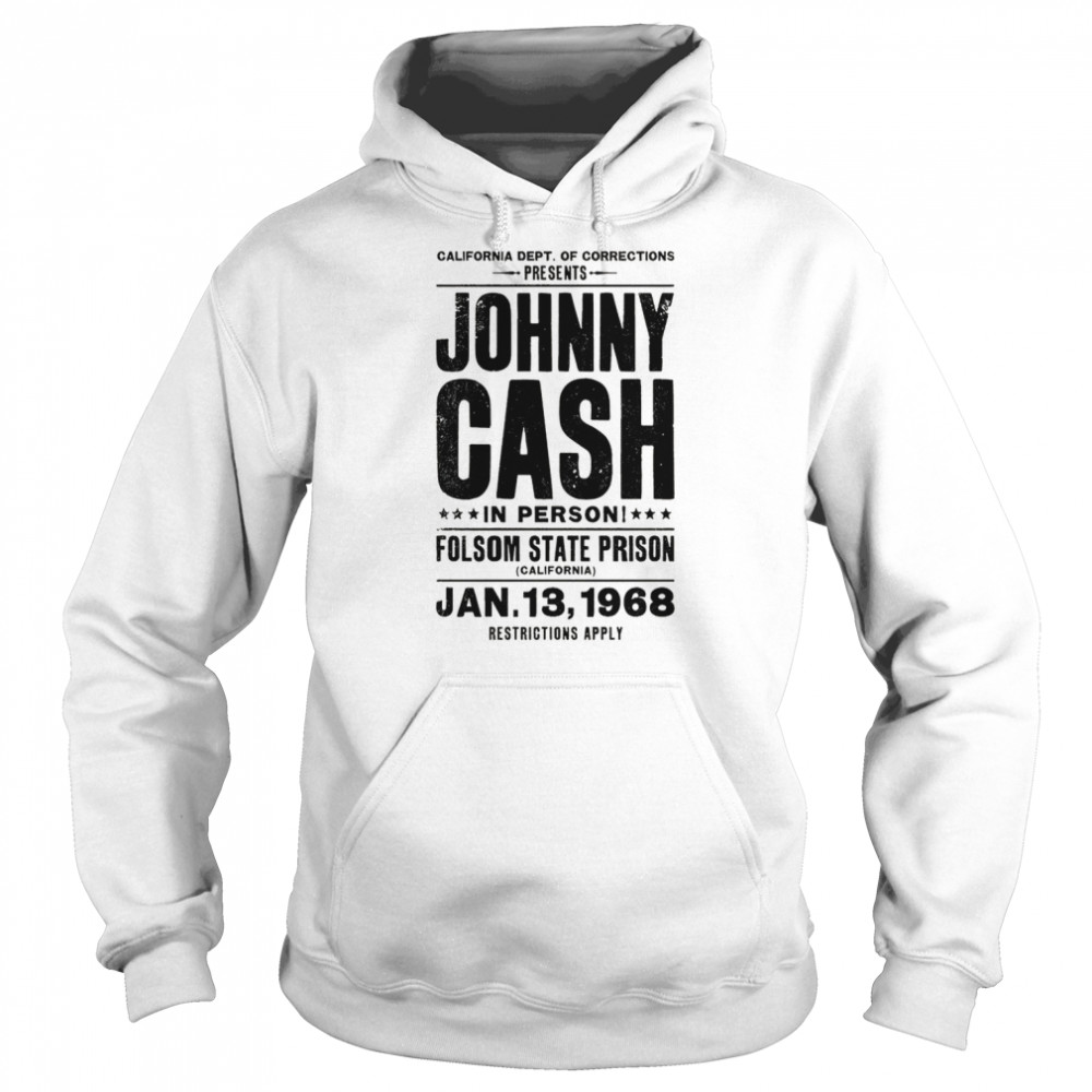 Johnny Cash State Prison shirt Unisex Hoodie