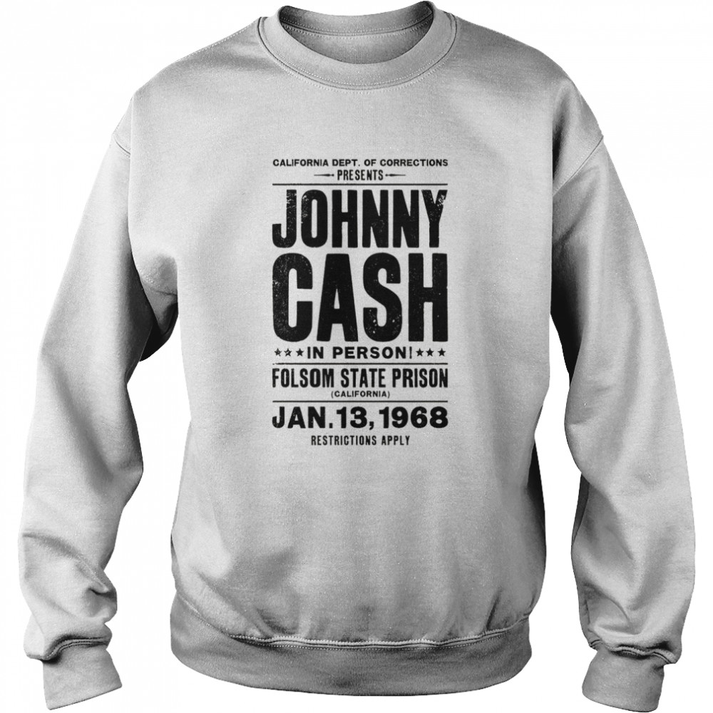 Johnny Cash State Prison shirt Unisex Sweatshirt