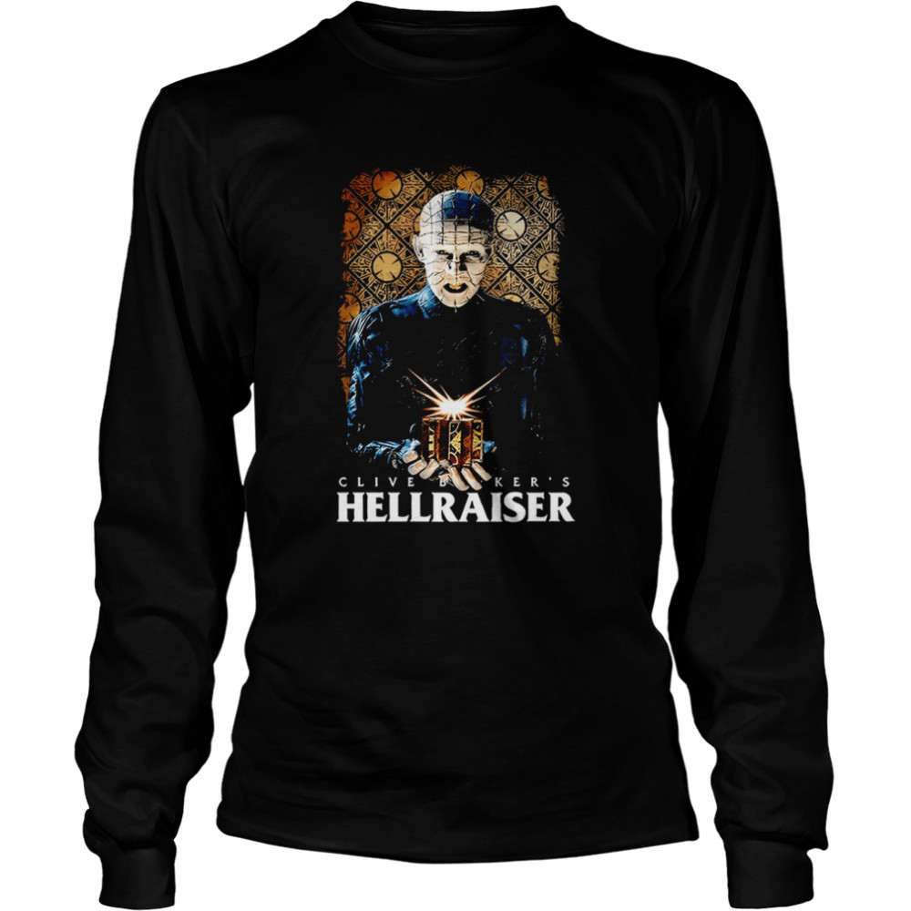 Pinhead Hellraiser Horror Scary Movie shirt Long Sleeved T-shirt