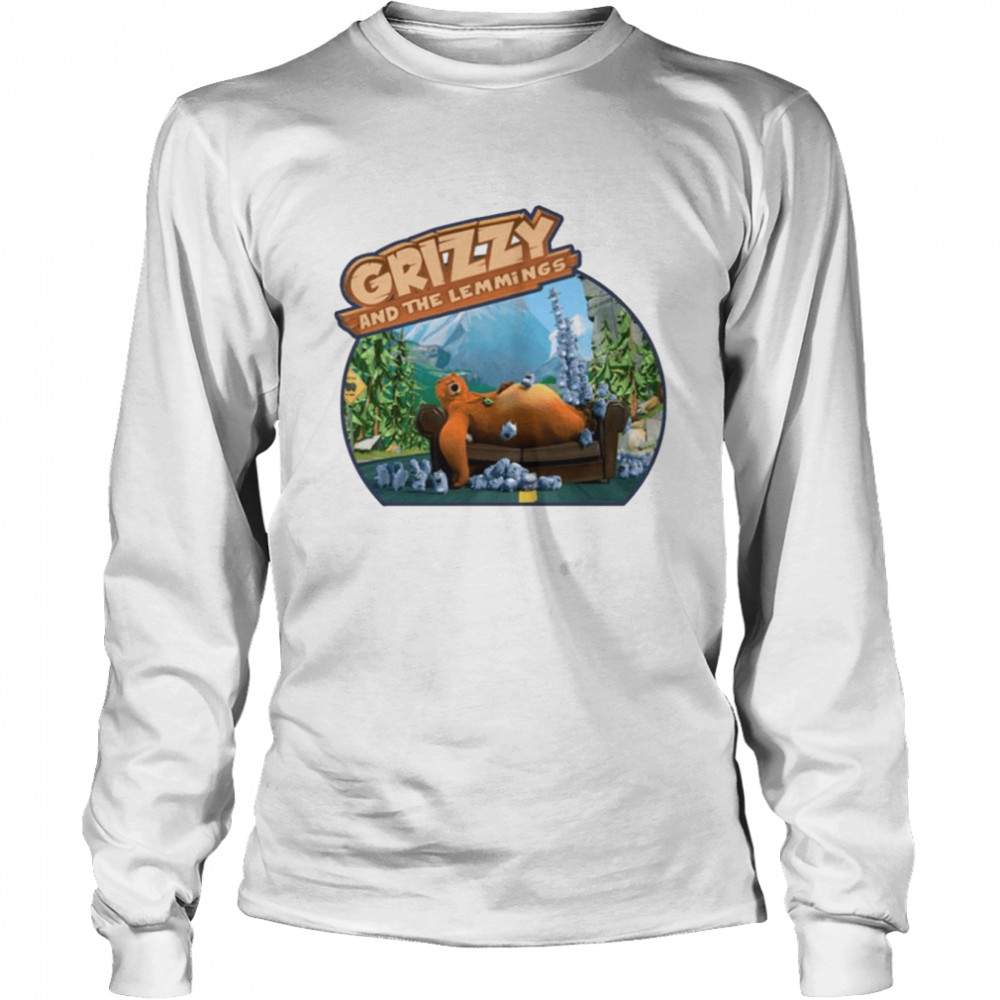 The Funny Bear Grizzy And The Lemmings shirt Long Sleeved T-shirt