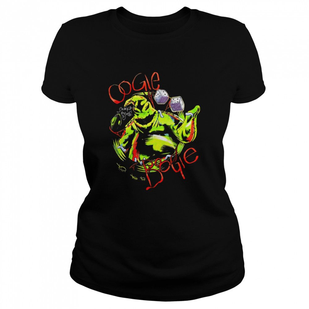 The Nightmare Before Christmas Oogie Boogie Dice Scary Movie shirt Classic Women's T-shirt