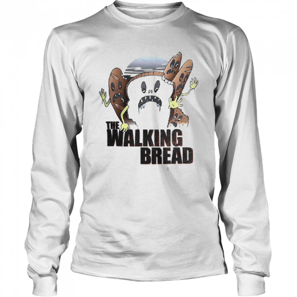 The Walking Bread Walking Dead Zombie Horror shirt Long Sleeved T-shirt