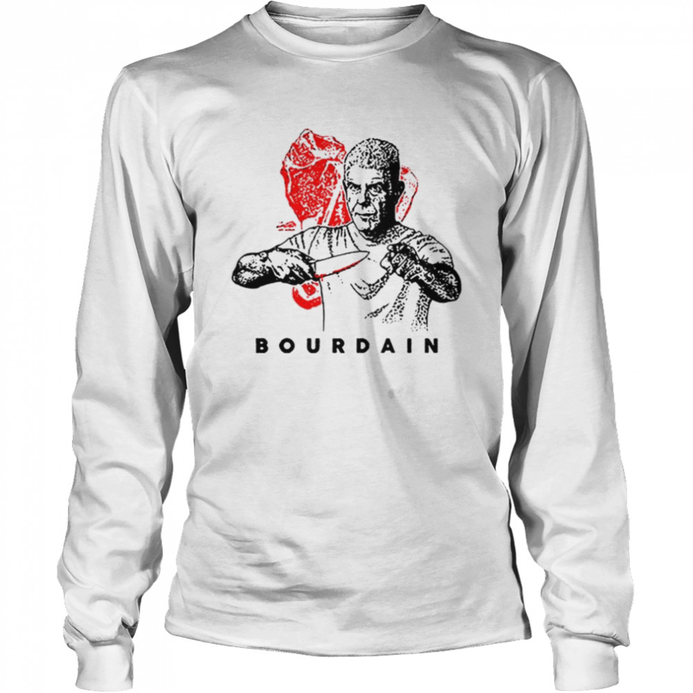 Vintage Anthony Bourdain’s Parts Unknown Cool Cook Bourdain Knife Halloween shirt Long Sleeved T-shirt
