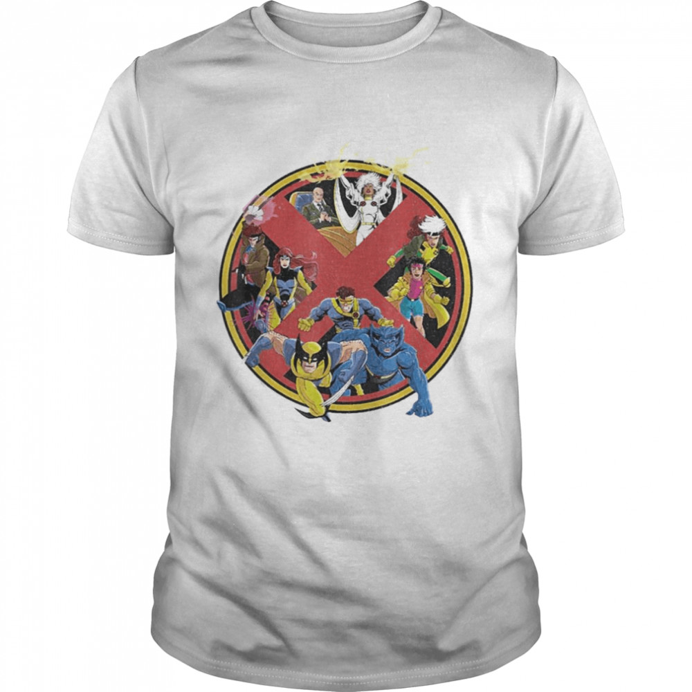X-Men Animated Series Logo Retro 90s Classic Men's T-shirt