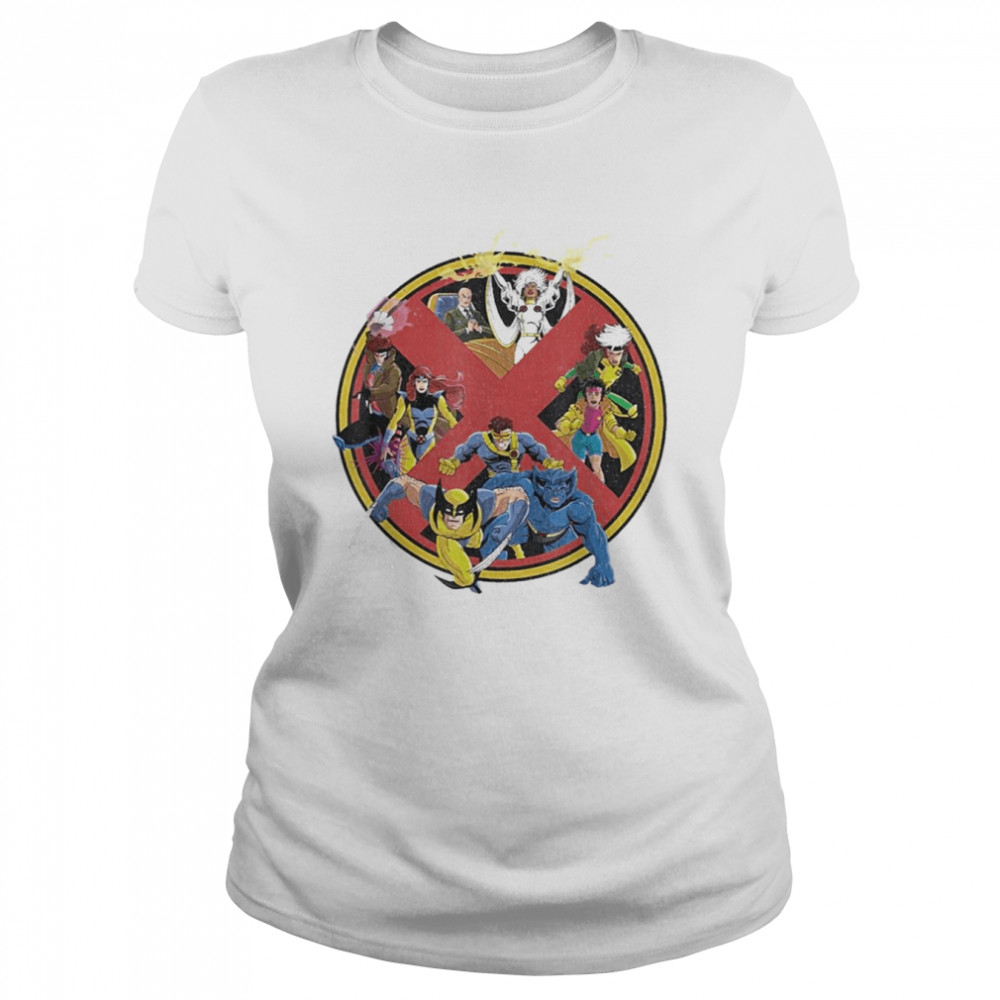 X-Men Animated Series Logo Retro 90s Classic Women's T-shirt