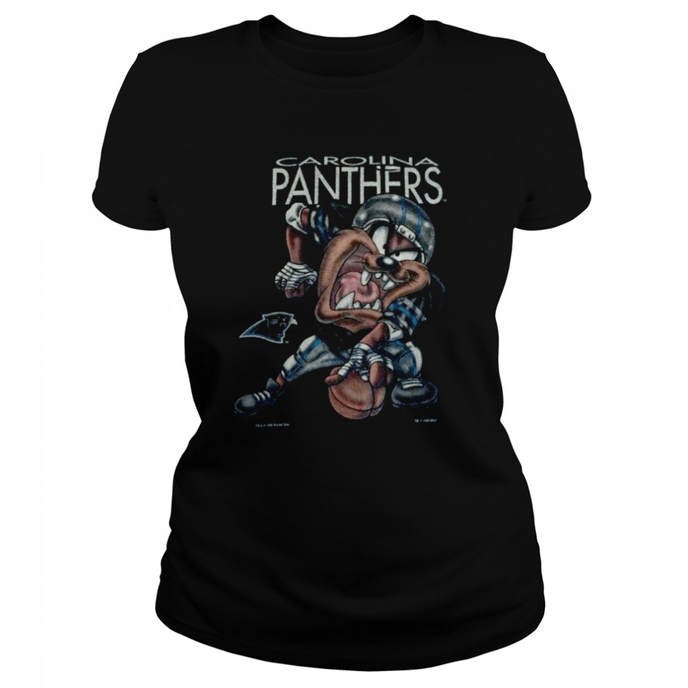 Vintage Carolina Panthers Looney Tunes Tasmanian Devil T Shirt