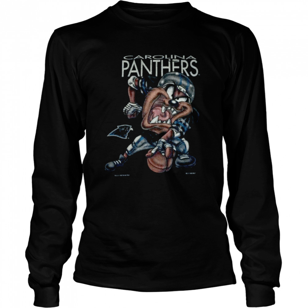 Vintage Carolina Panthers Looney Tunes Tasmanian Devil T Shirt 