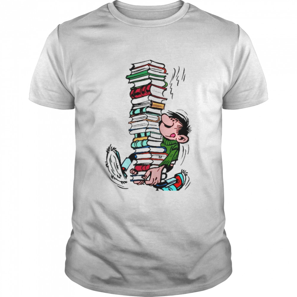 Gaston Lagaffe With Books shirt Classic Men's T-shirt