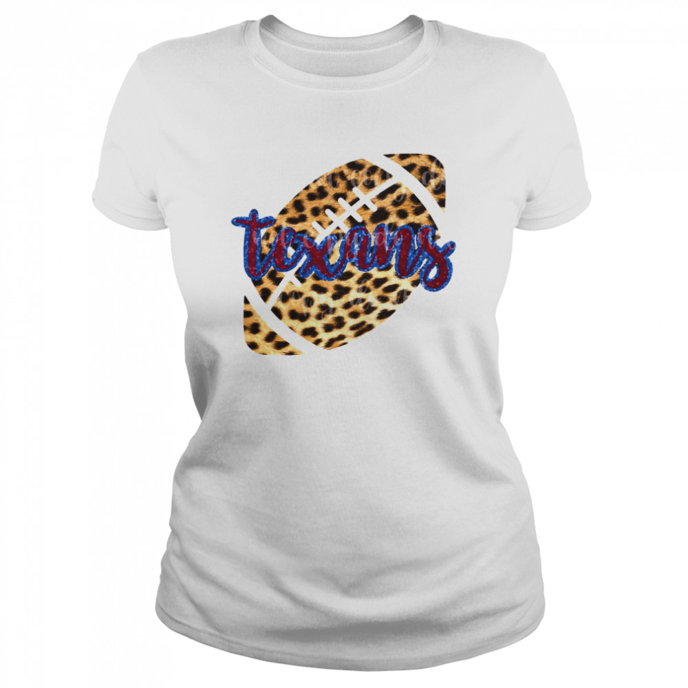 Houston Texans Cheetah Football Nfl Football shirt Classic Women's T-shirt