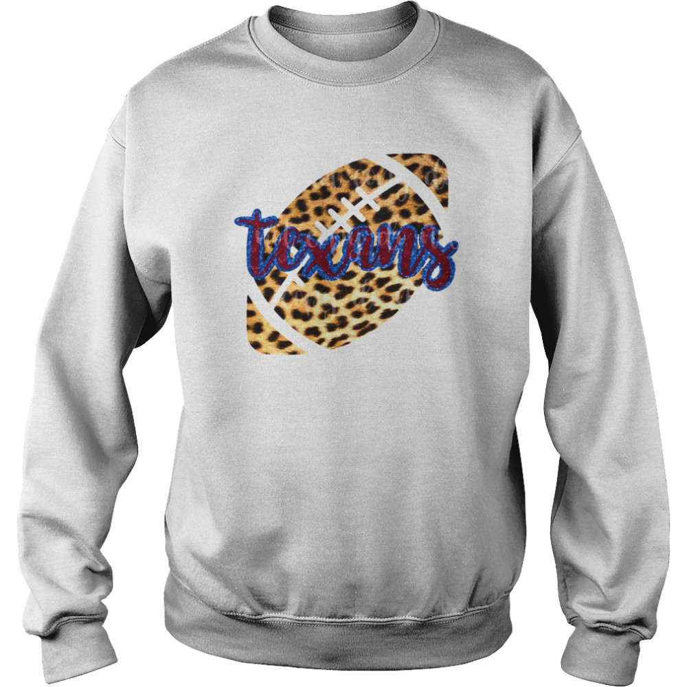 Houston Texans Cheetah Football Nfl Football shirt Unisex Sweatshirt