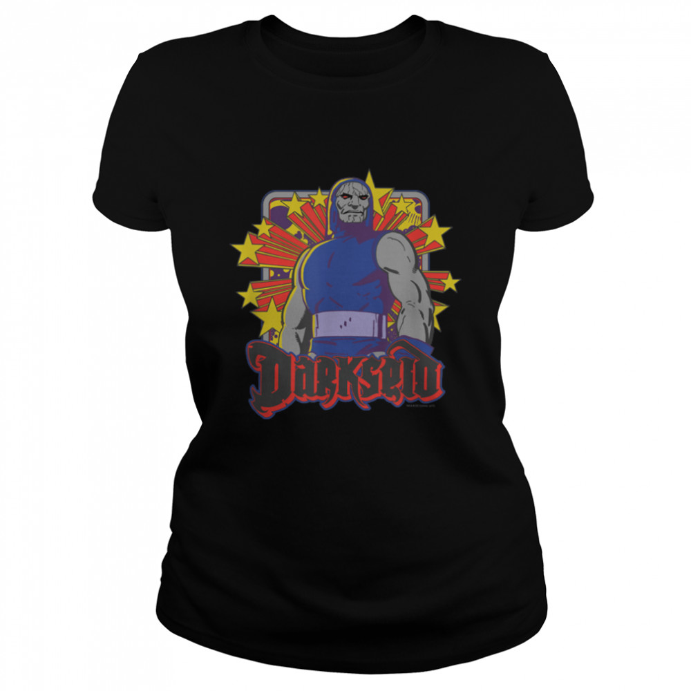 Justice League Darkseid Stars T- B07P9G7XLH Classic Women's T-shirt