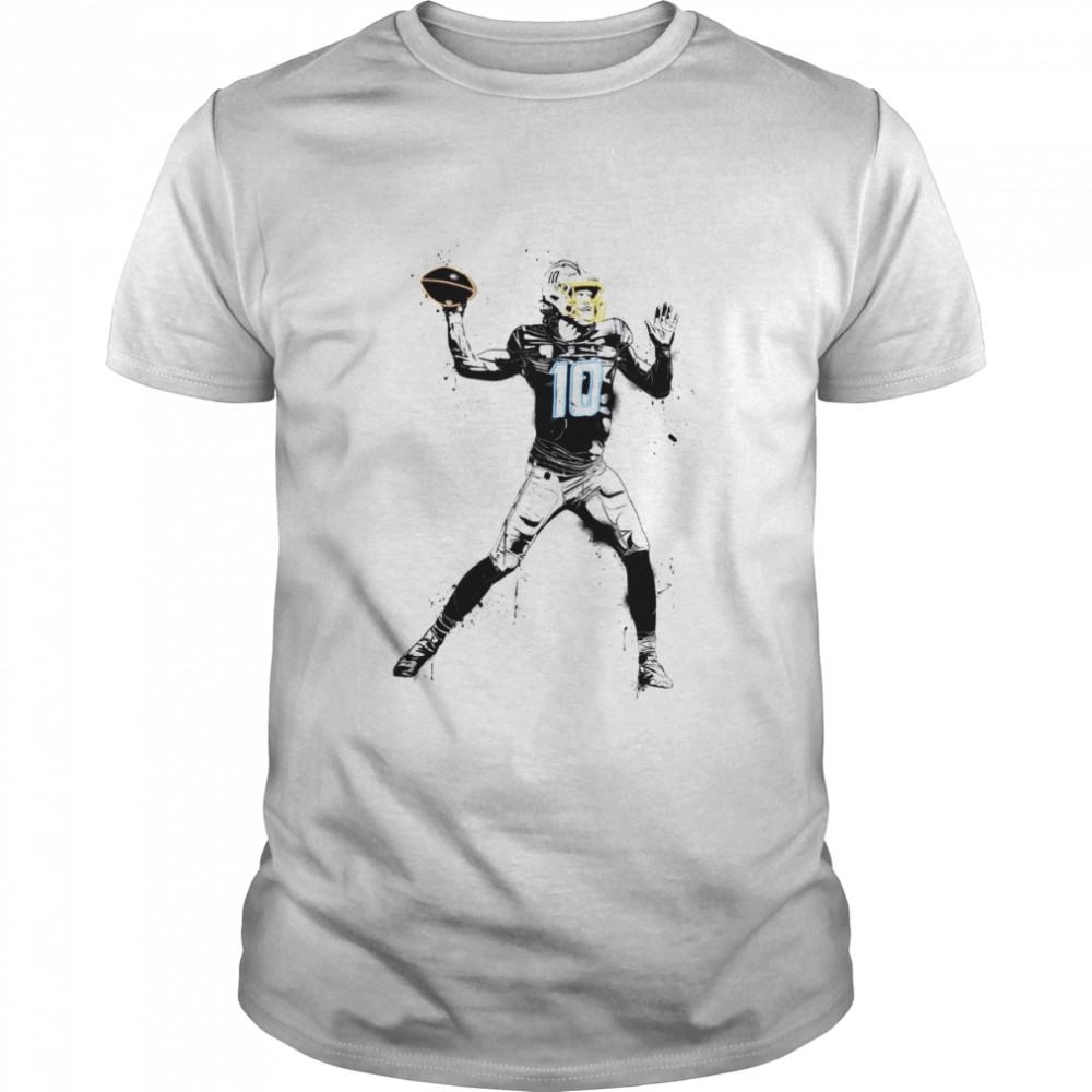 Justin Herbert Shirt American Football Player Nfl Los Angeles Chargers  Vintage shirt - Trend T Shirt Store Online