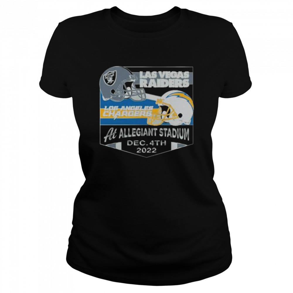 Las Vegas Raiders Vs Los Angeles Chargers At Allegiant Stadium Dec 4th 2022  Classic Women's T-shirt