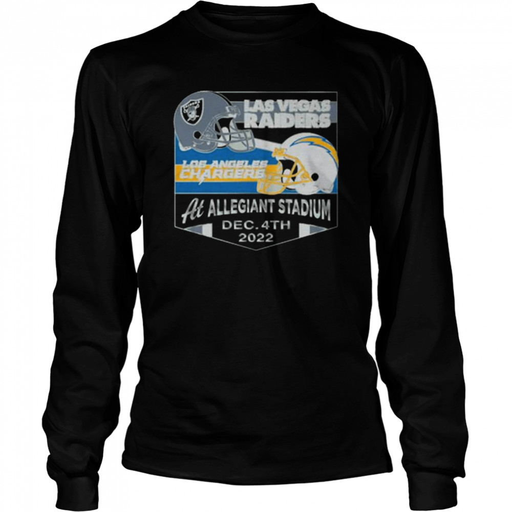 Las Vegas Raiders Vs Los Angeles Chargers At Allegiant Stadium Dec 4th 2022  Long Sleeved T-shirt