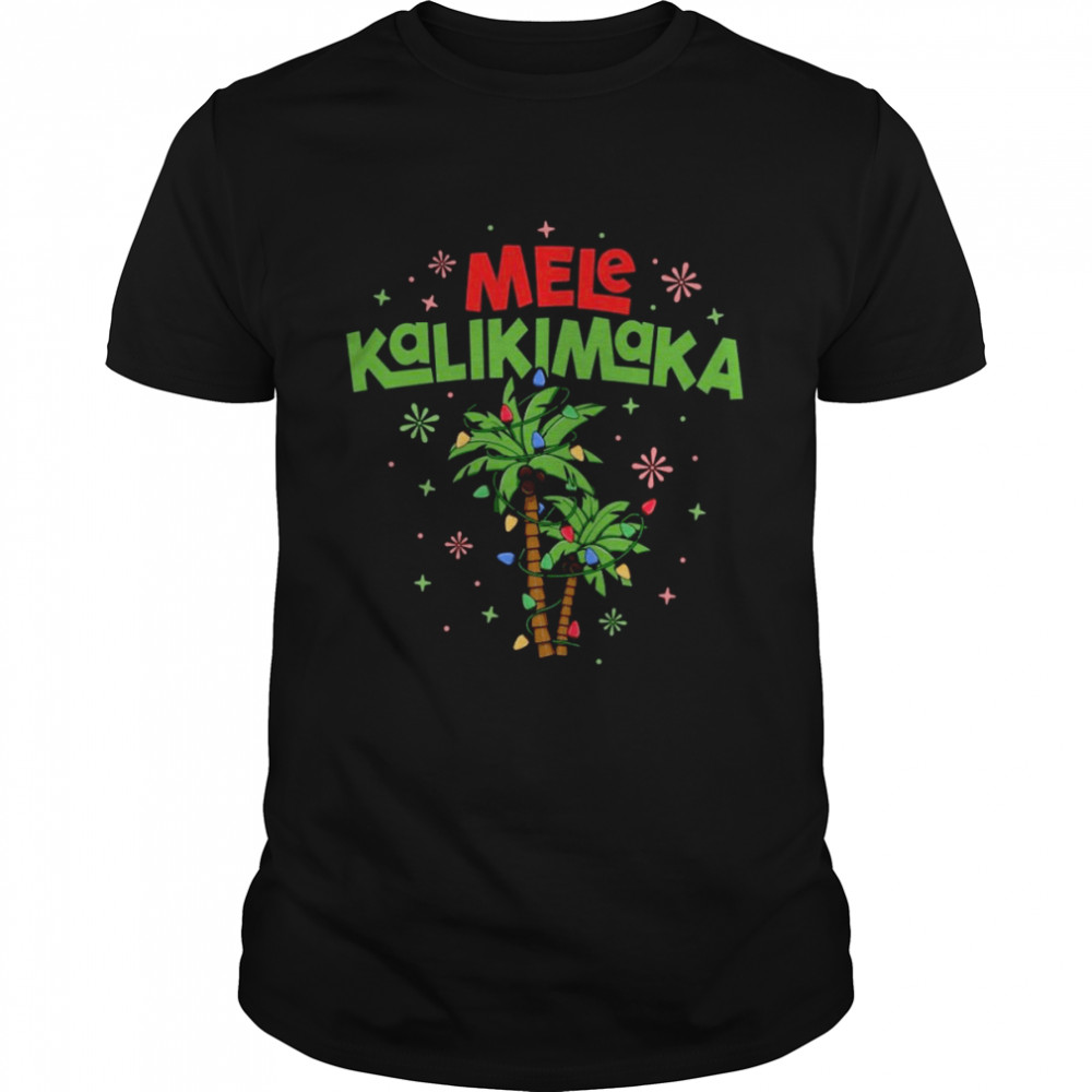 Mele Kalikimaka Tank Top Palm Tree Christmas Polynesian Shirt