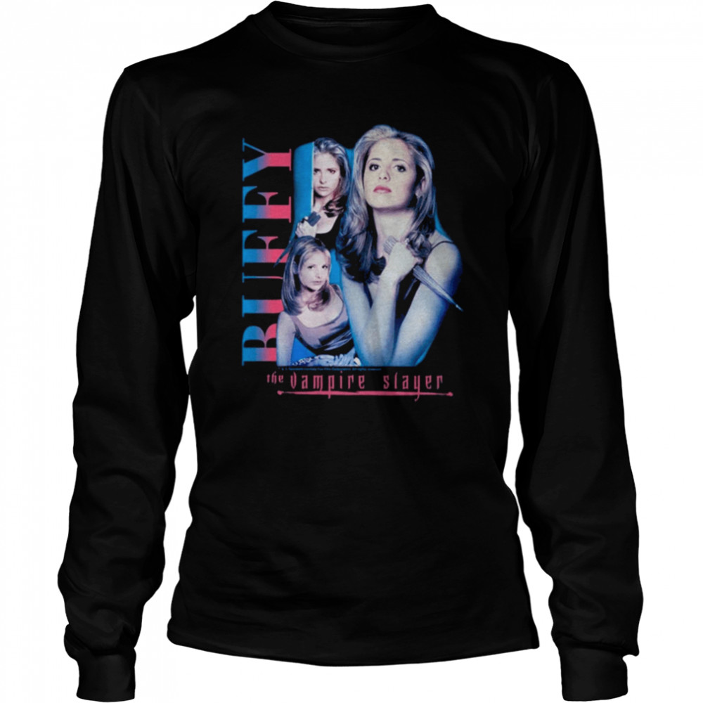Collage Buffy The Vampire Slayer Sunny Dale Halloween shirt Long Sleeved T-shirt