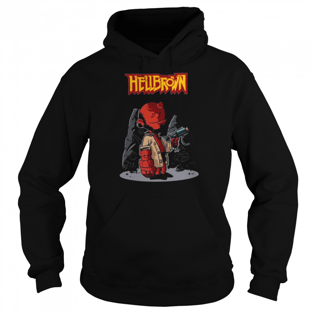 Hellbrown Funny Chibi The Hellboy shirt Unisex Hoodie