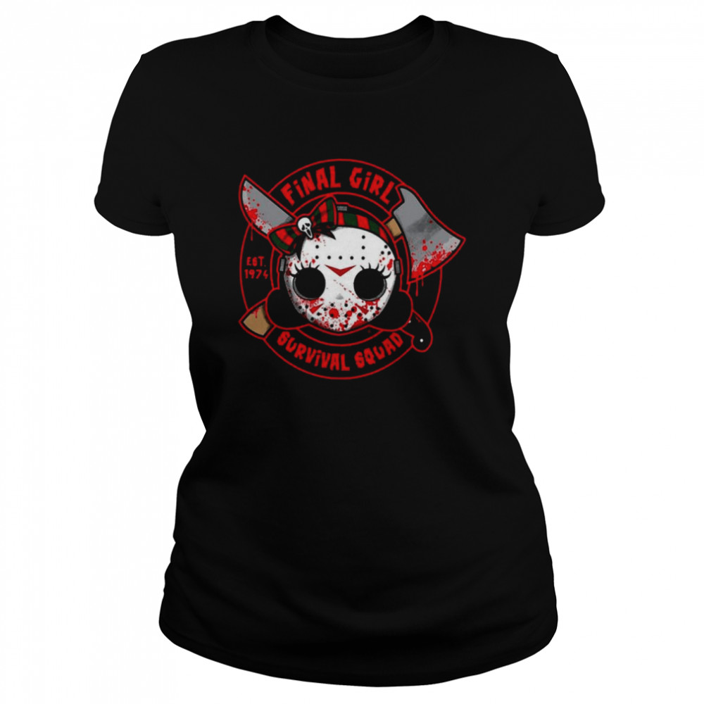 Logo Art Survival Squad Final Girls Mask shirt Classic Women's T-shirt