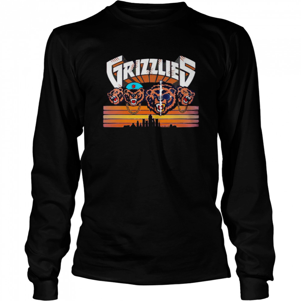 Memphis Grizzlies rhree 6 mafia shirt Long Sleeved T-shirt