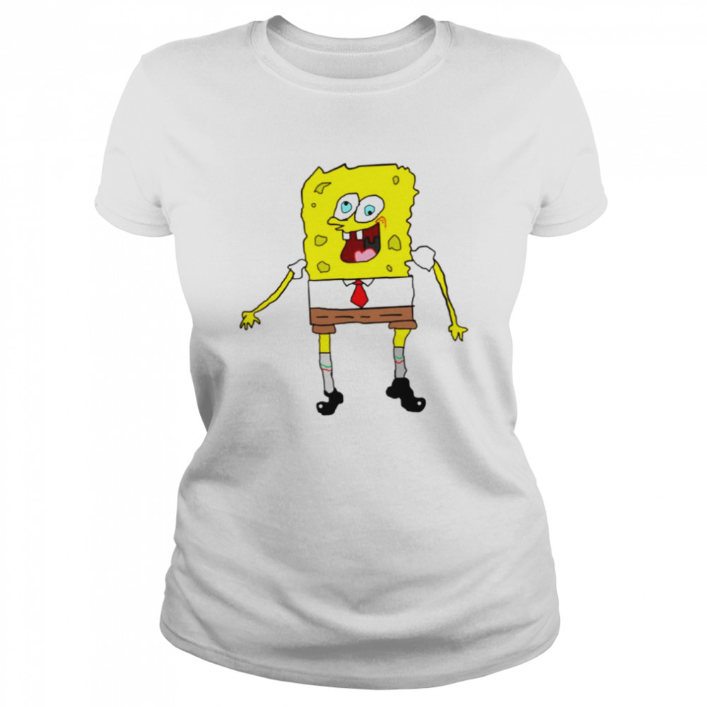 Scary Great Sponge Bob Gorgeous Halloween shirt Classic Women's T-shirt
