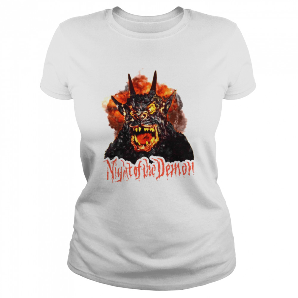 Scary Halloween Night Of The Demon Retro Cult shirt Classic Women's T-shirt