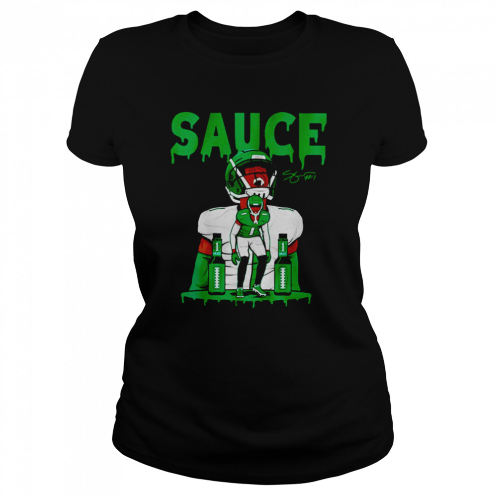 AHMAD SAUCE GARDNER NEW YORK JETS T-SHIRT REGULAR OR DRIP STYLE FREE  SHIPPING