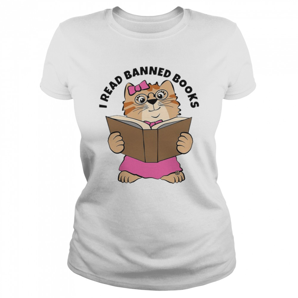 Cat I Read Banned Books shirt Classic Women's T-shirt