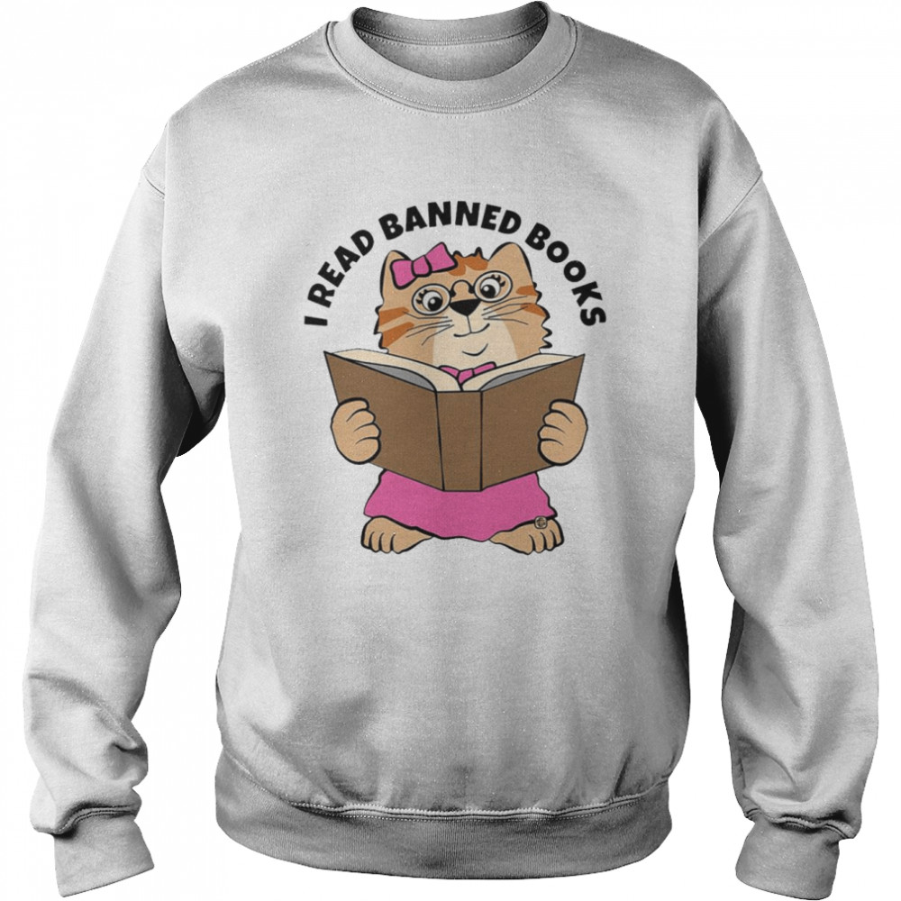 Cat I Read Banned Books shirt Unisex Sweatshirt