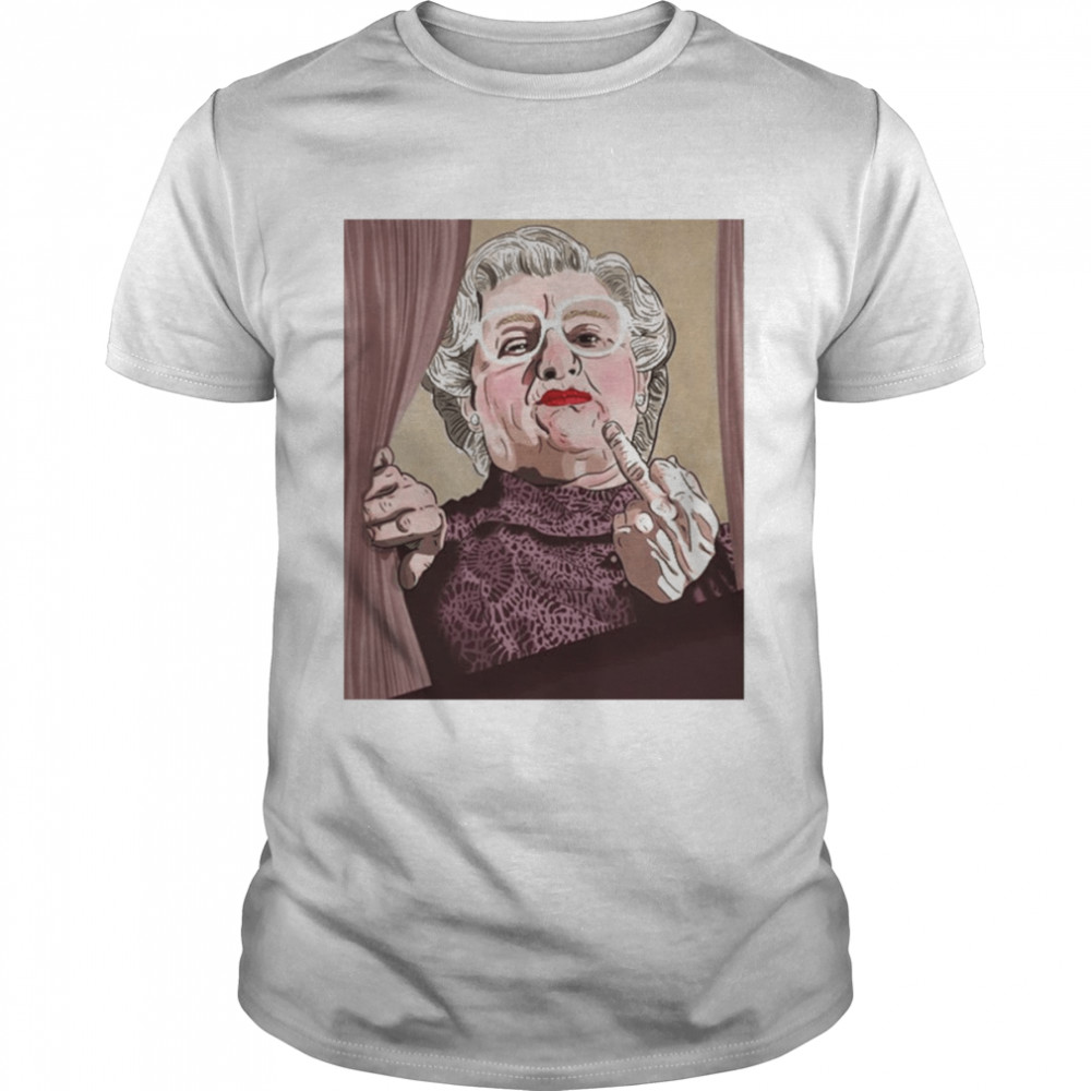 Middle Finger Mrs Doubtfire Art Shirt