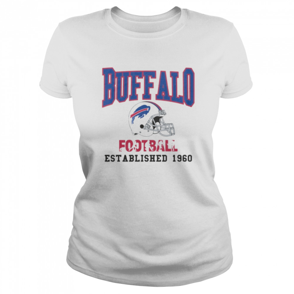 PodDesignShop Buffalo Football Helmet 90's Retro T-Shirt