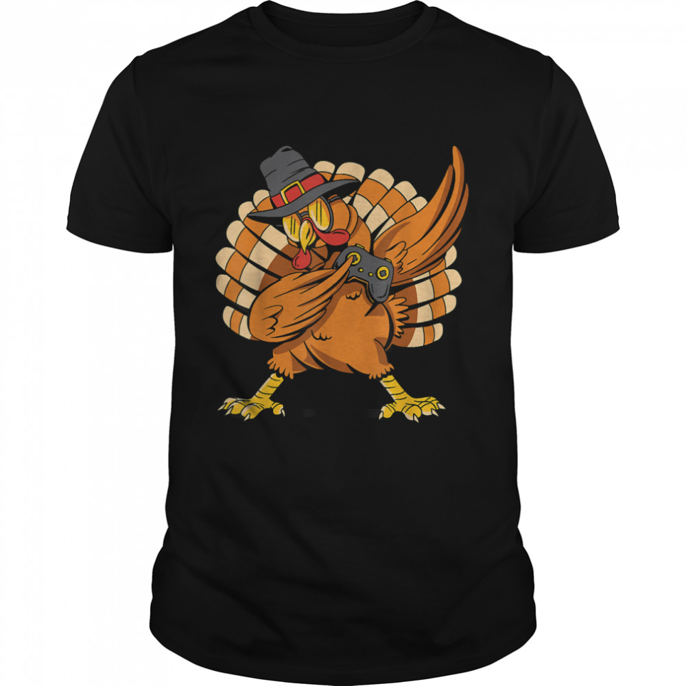 Dabbing Gaming Turkey Funny Thanksgiving 2022 T-Shirt