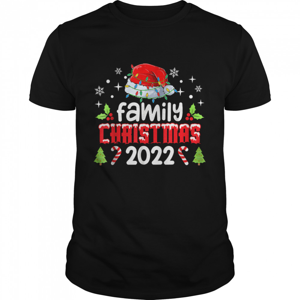 Family Christmas 2022 Xmas Pajamas Family Matching Costume T-Shirt