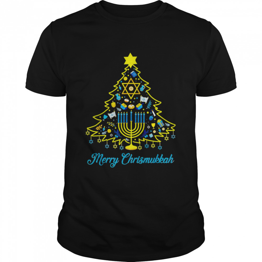 Merry Chrismukkah Christmas Tree Hanukkah Chanukah 2022 shirt