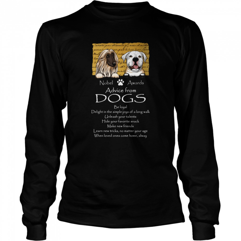 Advice From Dogs Cats shirt Long Sleeved T-shirt