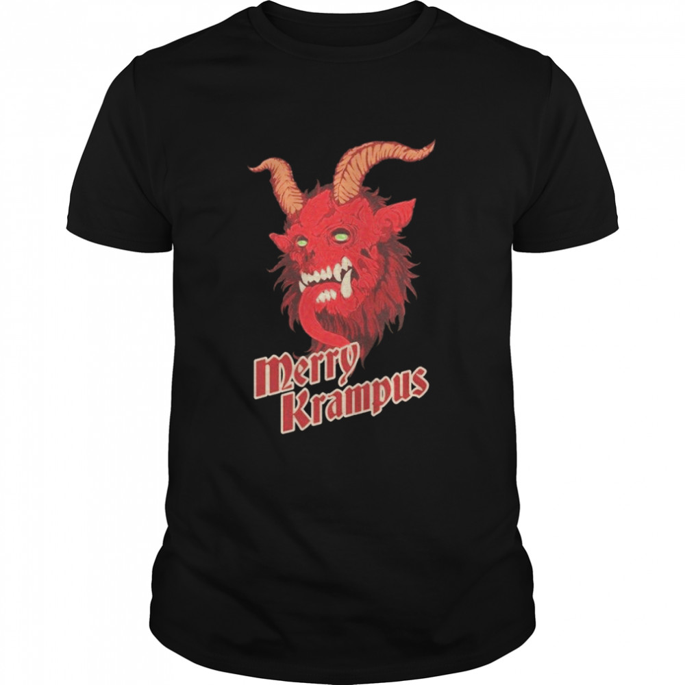 Dark Merry Krampus Christmas Devil shirt Classic Men's T-shirt