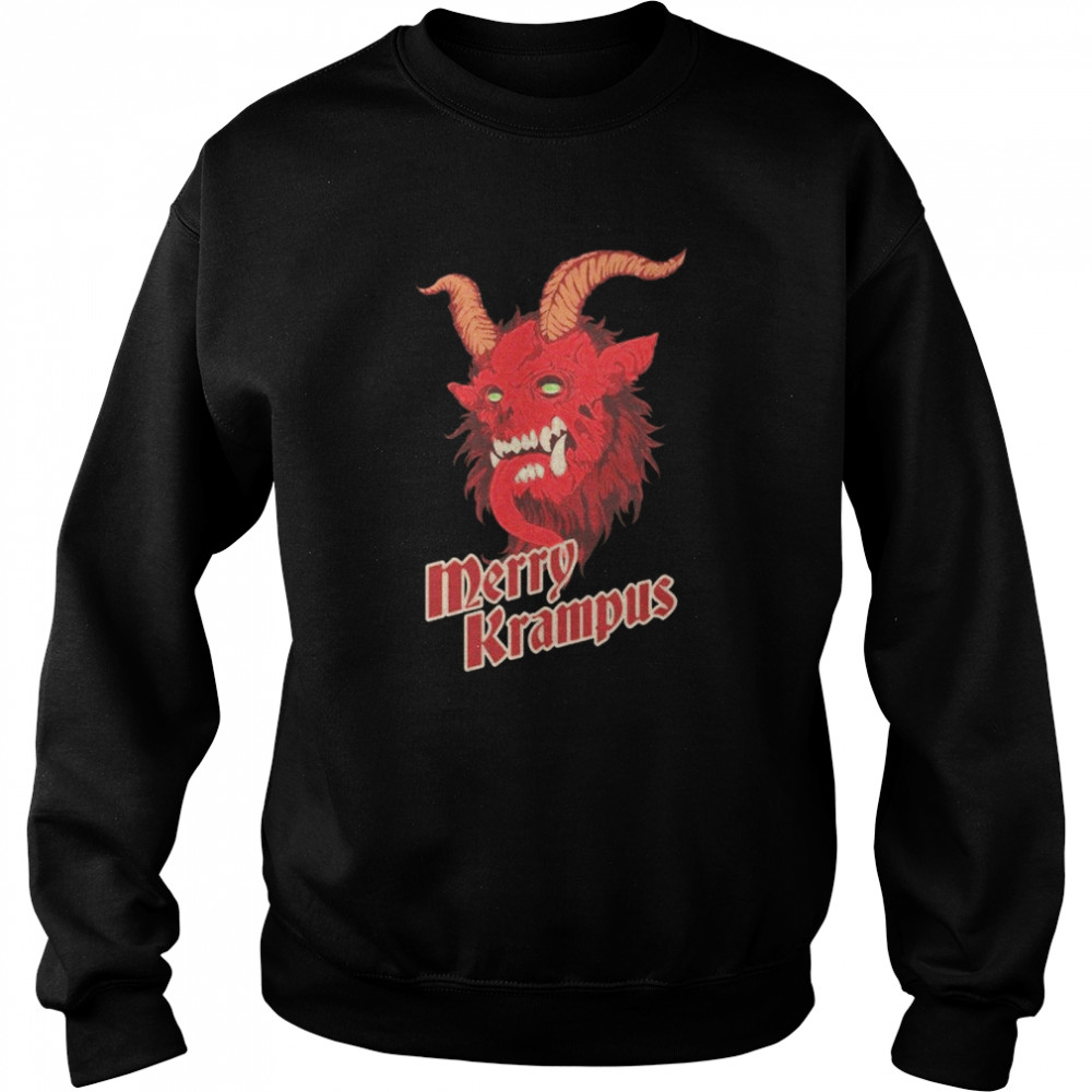 Dark Merry Krampus Christmas Devil shirt Unisex Sweatshirt