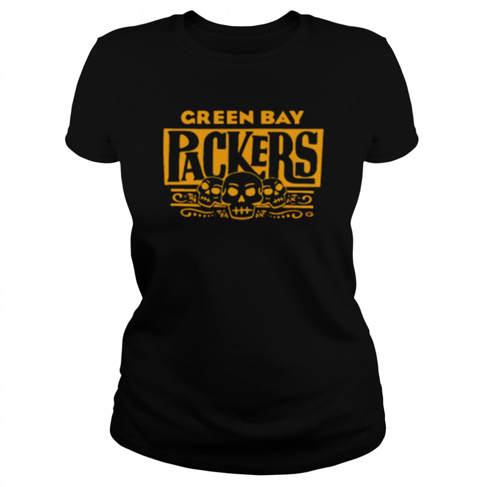 Halloween Sugar Skull Shirt, Gift Packers, Combining Green Bay Packers  Spirit with Day of the Dead Imagery