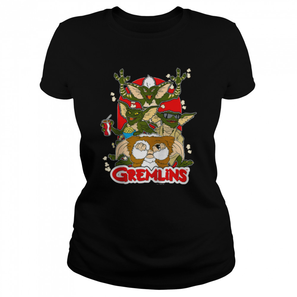 Gremlins Popcorn Horror Movie Halloween shirt Classic Women's T-shirt