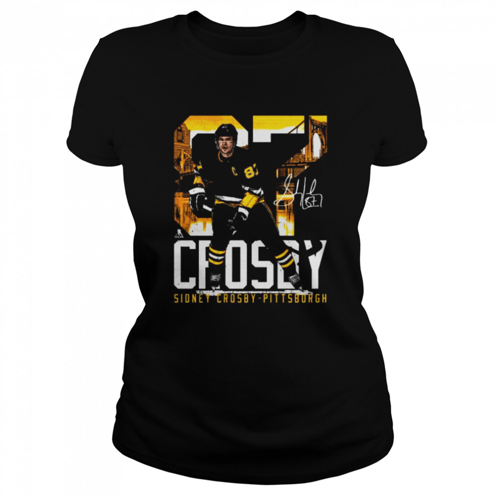 Sidney Crosby Pittsburgh Landmark signature shirt Classic Women's T-shirt